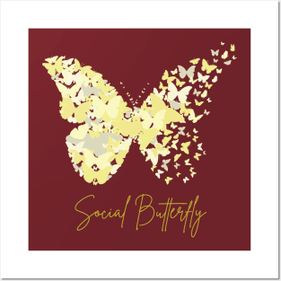 Social Butterfly Personality v3 Posters and Art